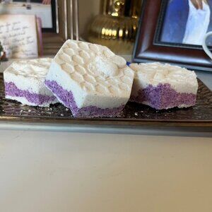 Hand crafted hydrating premium  "get your glow on" floral spa scent bath bomb